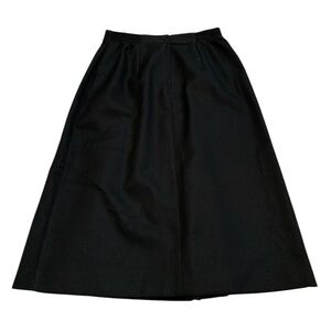 VINTAGE St Michael Marks & Spencer Black A-Line Maxi Skirt CAN 12